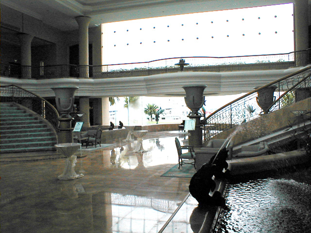 Raffles Marina lobby