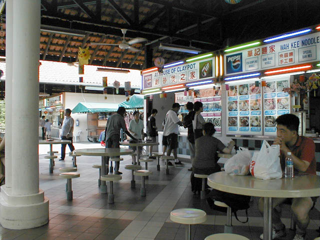 Sentosa hawkers stands