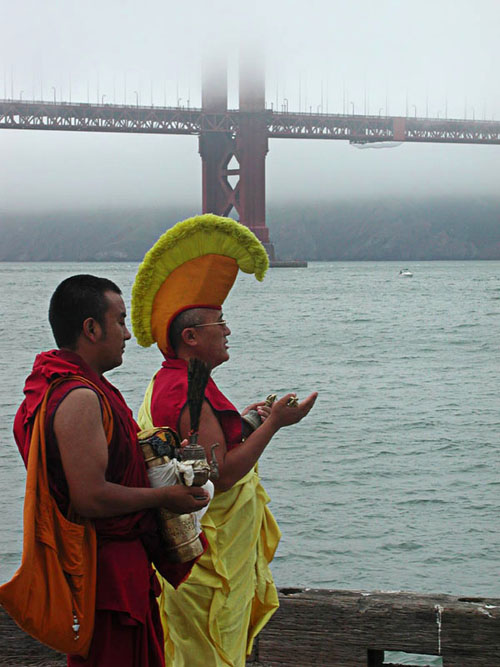 Tibetan monks