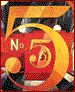 Figure Five in Gold