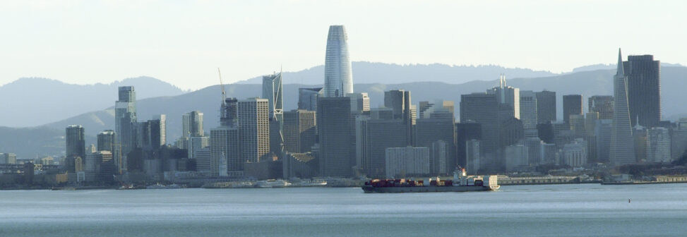 View of SF Skyline from across the bay.