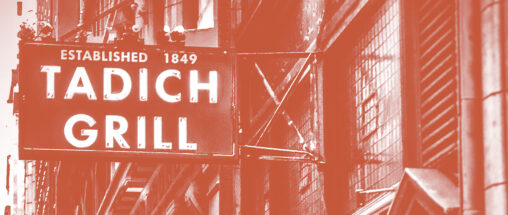 Tadich grill sign (in duotone red)